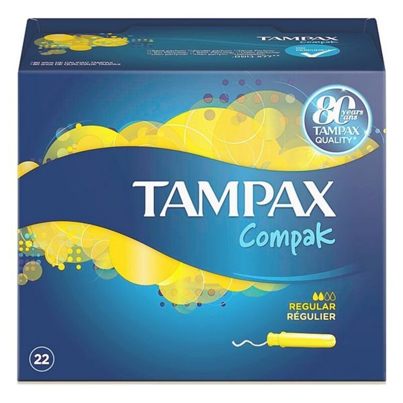 Tampons Réguliers COMPAK Tampax (22 uds) - Acheter à 6,81 € seulement chez Collector's Boutique