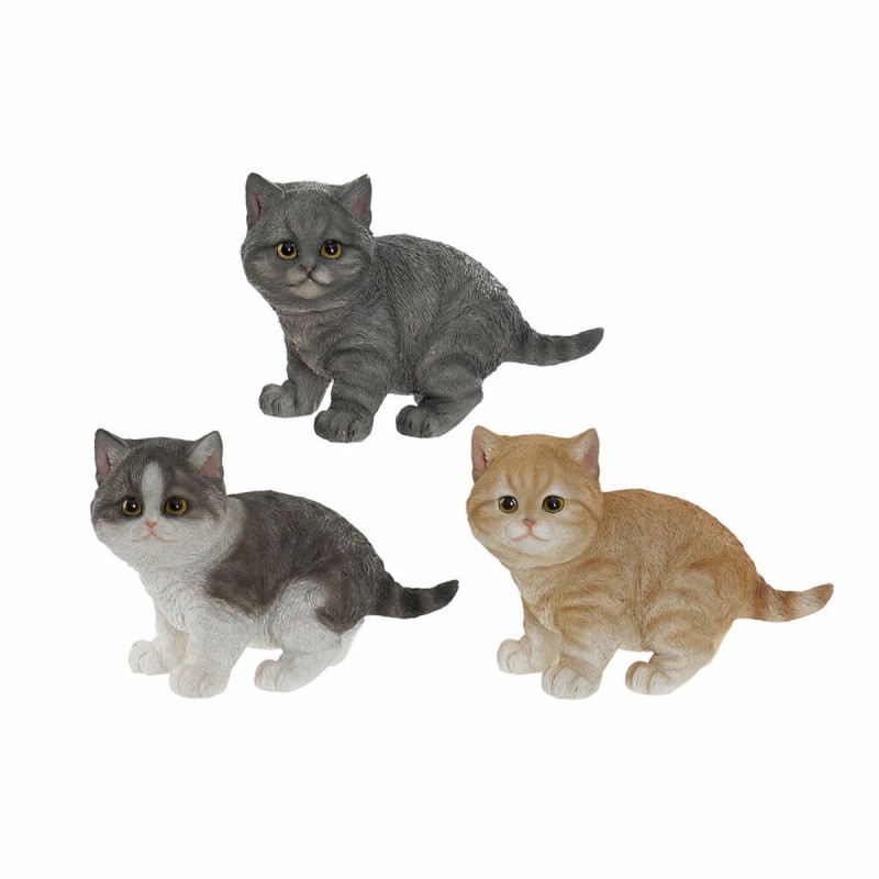 Figurine Décorative DKD Home Decor Chat Résine (3 pcs) (20.5 x 10 x 15 cm) - Acheter à 27,28 € seulement chez Collector's Boutiq