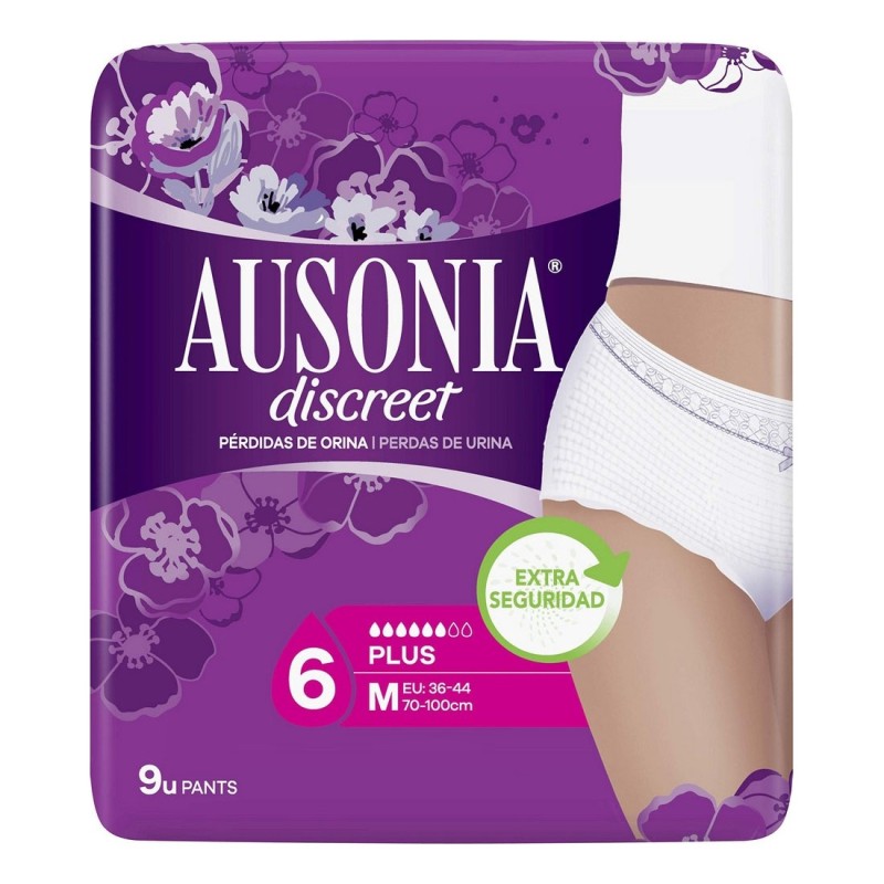 Compresses pour Incontinence Ausonia Discreet Boutique Moyen (9 uds) - Acheter à 10,00 € seulement chez Collector's Boutique