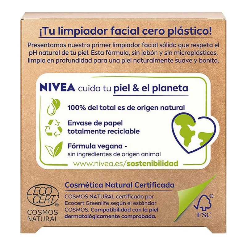 Nettoyant visage Naturally Clean Nivea Solide Exfoliant Charbon actif (75 g) - Acheter à 7,60 € seulement chez Collector's Bouti