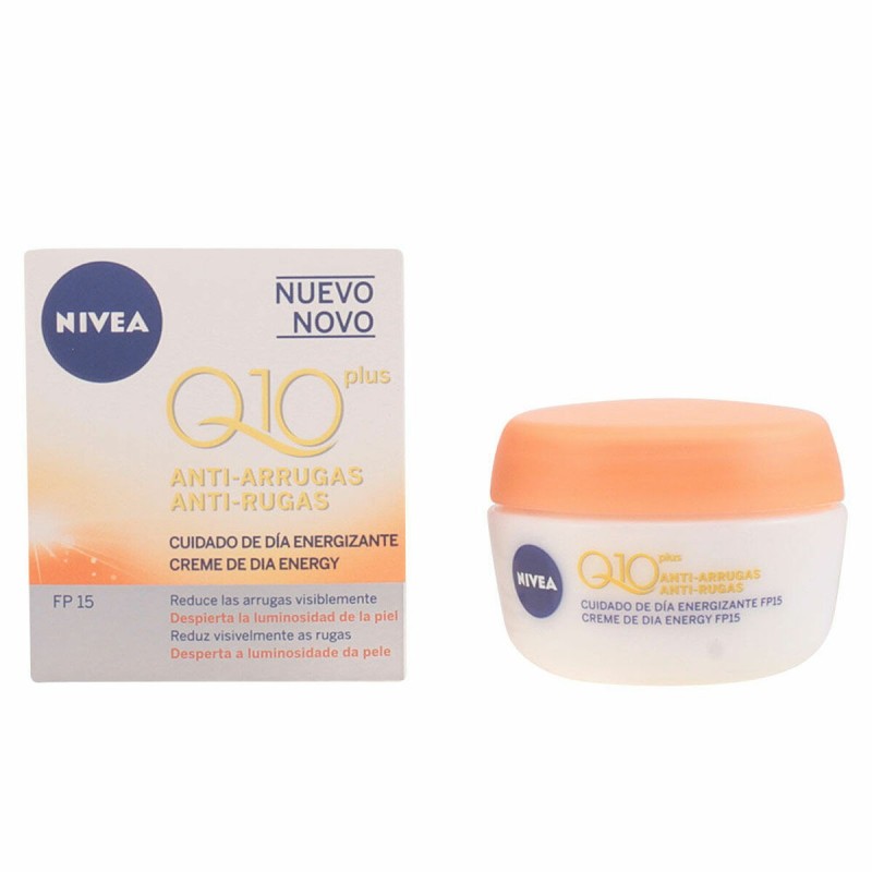 Crème antirides énergisante Nivea Q10+ Spf 15 (50 ml) - Acheter à 15,07 € seulement chez Collector's Boutique