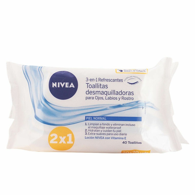 Lingettes démaquillantes Nivea (40 uds) - Acheter à 4,80 € seulement chez Collector's Boutique