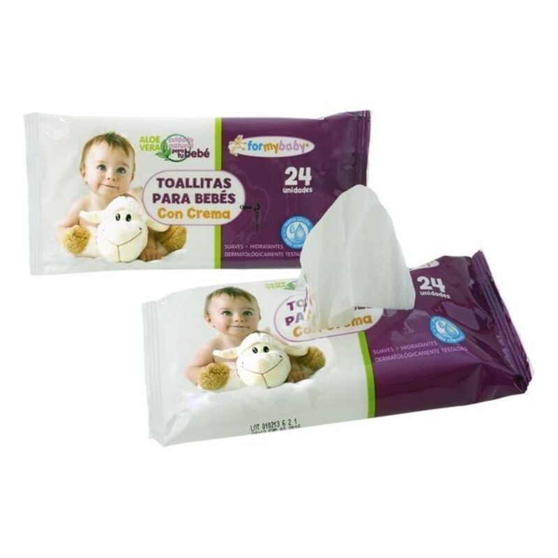 Lingettes imprégnées For my Baby Avec aloe vera (24 uds) - Acheter à 0,83 € seulement chez Collector's Boutique