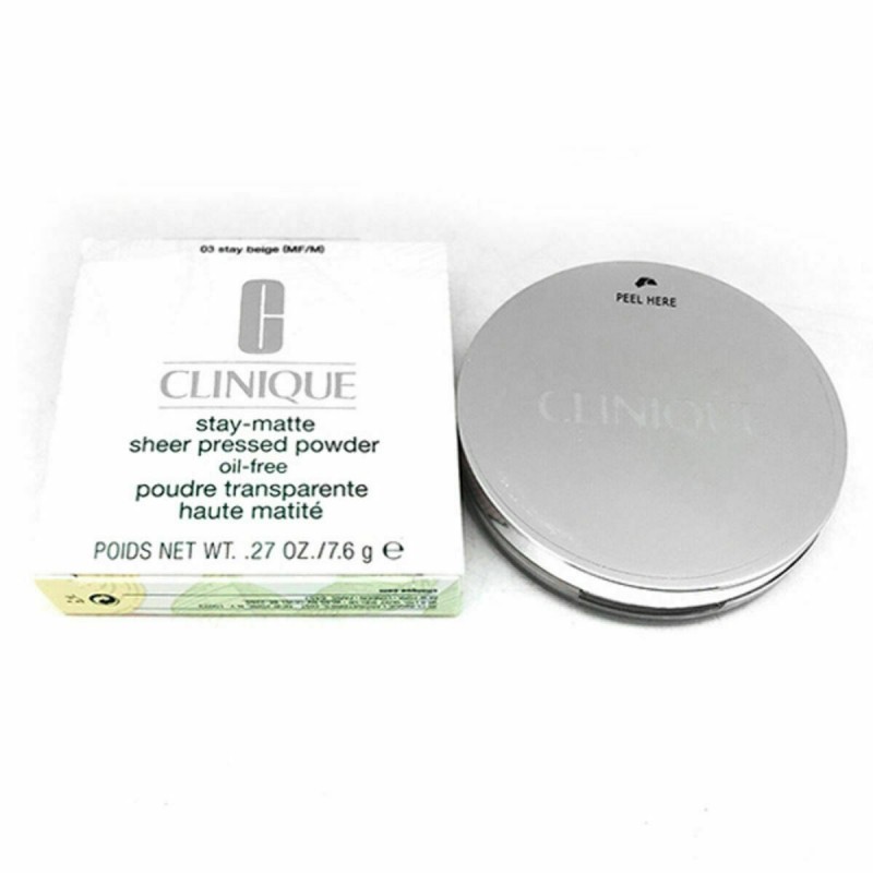 Poudres Compactes Stay-Matte Clinique 101-Invisible Matte (7,6 g) - Acheter à 32,59 € seulement chez Collector's Boutique