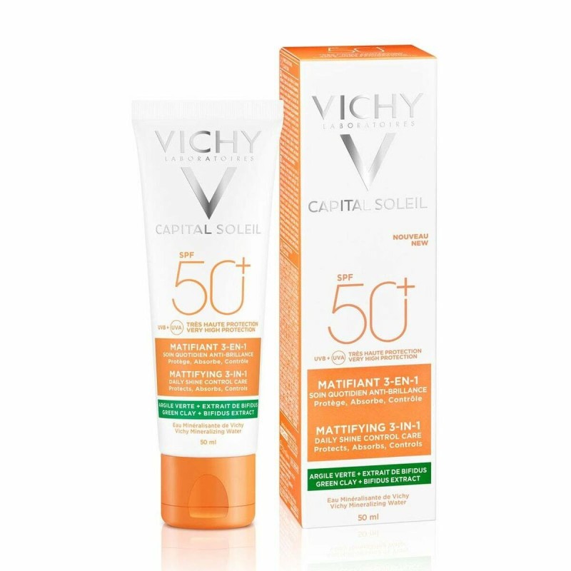 Crème visage Vichy Capital Soleil 3-en-1 Matifiant (50 ml) - Acheter à 22,03 € seulement chez Collector's Boutique