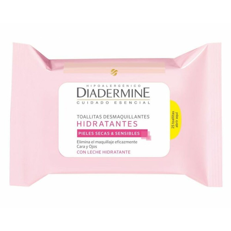 Lingettes démaquillantes Diadermine Hydratant (25 uds) - Acheter à 2,71 € seulement chez Collector's Boutique