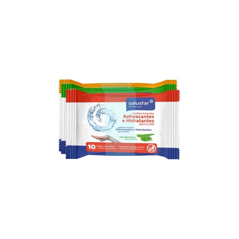 Lingettes rafraîchissantes Salustar Aloe Vera (3 x 10 uds) - Acheter à 1,19 € seulement chez Collector's Boutique