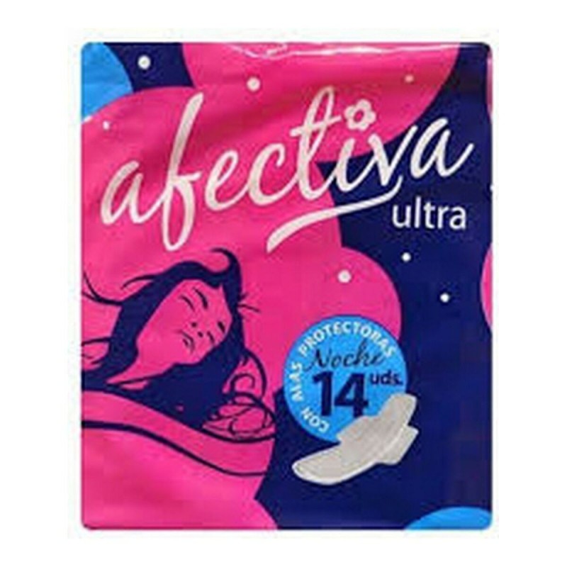 Compresses avec Ailes pour la Nuit Afectiva Ultra (14 uds) - Acheter à 1,82 € seulement chez Collector's Boutique