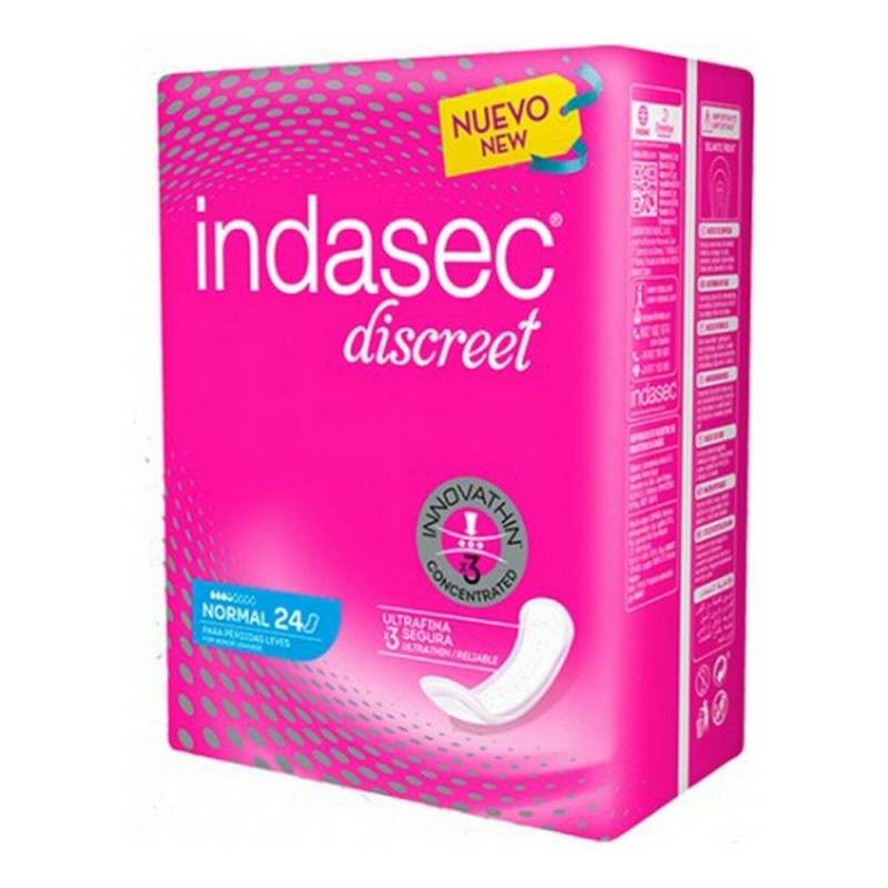 Compresses Normales Indasec Discreet (24 uds) - Acheter à 6,17 € seulement chez Collector's Boutique