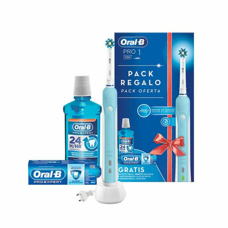 Brosse à dents électrique Oral-B Pro 1 700 3D Bleu - Acheter à 39,20 € seulement chez Collector's Boutique