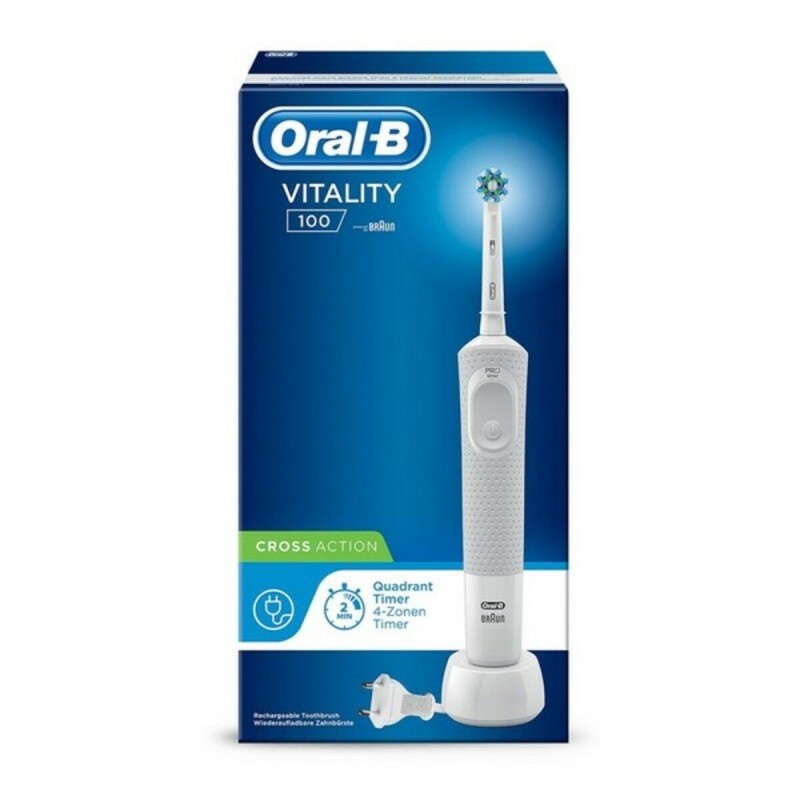 Brosse à dents électrique Oral-B Vitality 100 Blanc (Refurbished D) - Acheter à 38,64 € seulement chez Collector's Boutique