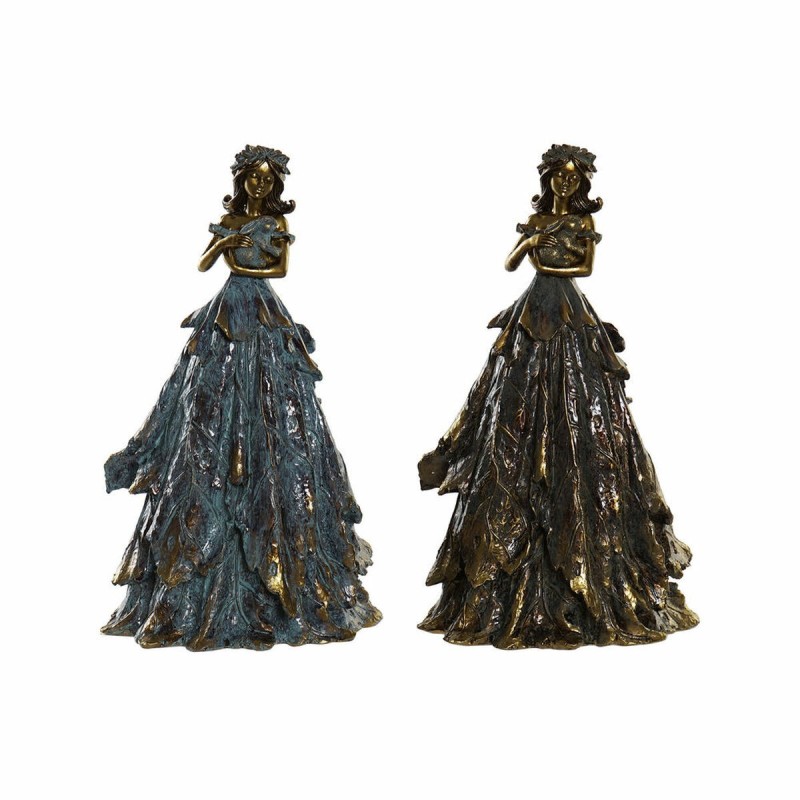 Figurine Décorative DKD Home Decor Résine (2 pcs) (17 x 12.5 x 29.5 cm) - Acheter à 47,04 € seulement chez Collector's Boutique