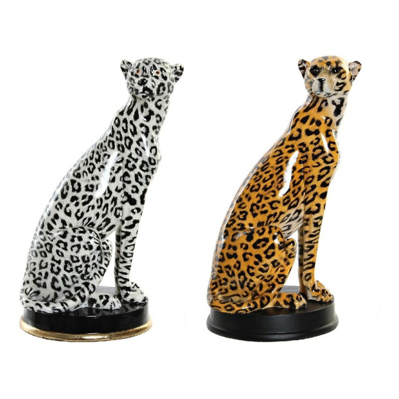 Figurine Décorative DKD Home Decor Résine Léopard (2 pcs) (16 x 16 x 32 cm) - Acheter à 71,54 € seulement chez Collector's Bouti