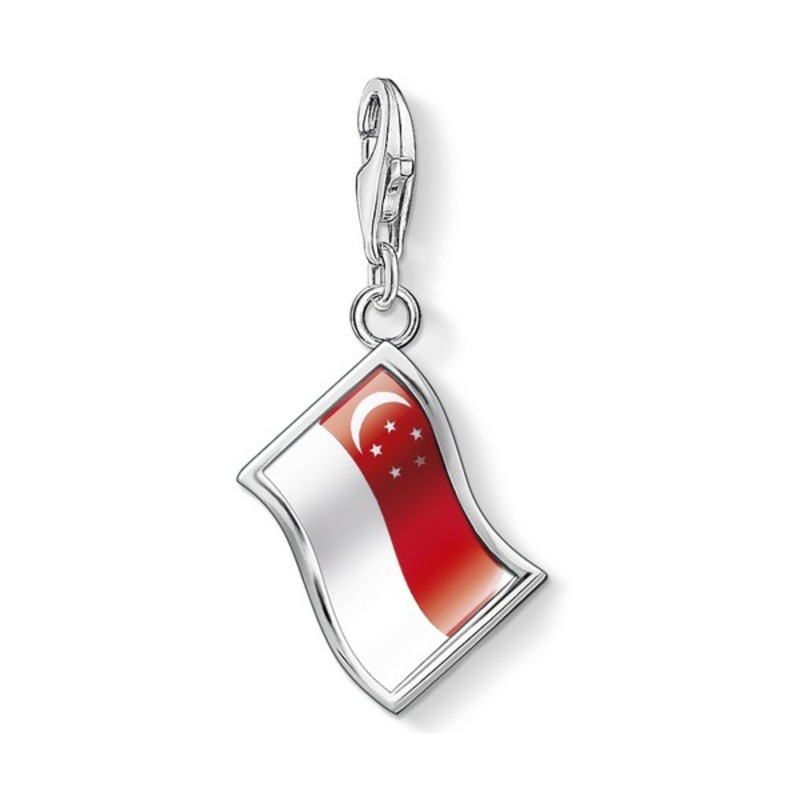 Perle de verre Femme Thomas Sabo 1210-603-10 Rouge Argenté (1 cm) - Acheter à 15,95 € seulement chez Collector's Boutique