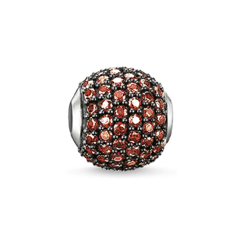 Perle de verre Femme Thomas Sabo K0120-643-10 Rouge Argenté (1 cm) - Acheter à 38,10 € seulement chez Collector's Boutique