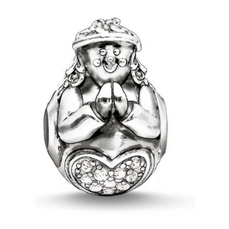 Perle de verre Femme Thomas Sabo K0182-643-14 (1 cm) Argenté (1 cm) - Acheter à 20,38 € seulement chez Collector's Boutique