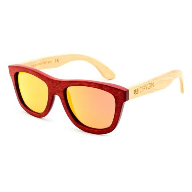 Lunettes de soleil Unisexe Orygin WOOD-ROJO Marron Rouge (Ø 45 mm) - Acheter à 57,16 € seulement chez Collector's Boutique