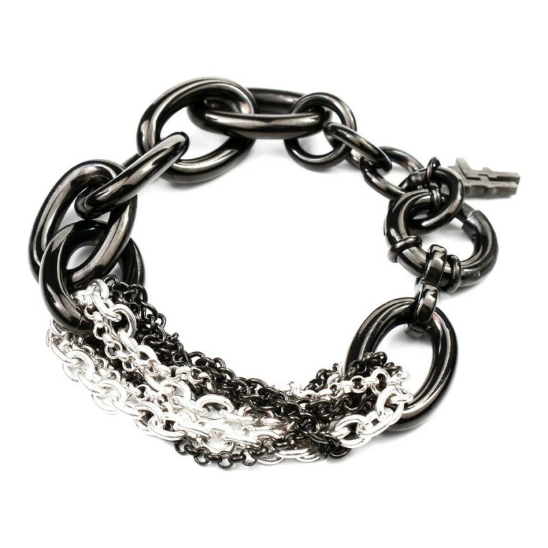 Bracelet Femme Folli Follie 1B14T064KA Noir Argent 925 (10 cm) - Acheter à 33,34 € seulement chez Collector's Boutique