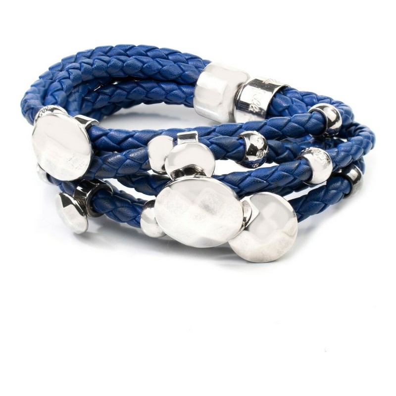 Bracelet Femme Folli Follie 3B1F004CU Bleu Argent 925 (7 cm) - Acheter à 63,47 € seulement chez Collector's Boutique