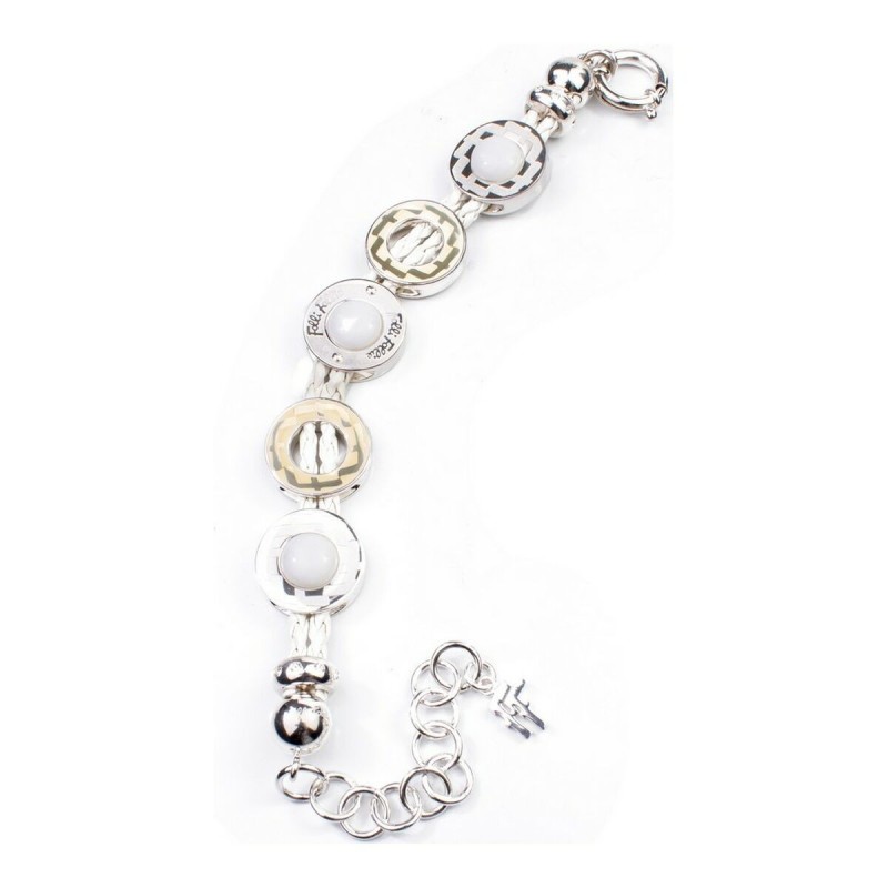 Bracelet Femme Folli Follie 3B1F031WWW Blanc Argent 925 (12 cm) - Acheter à 43,90 € seulement chez Collector's Boutique