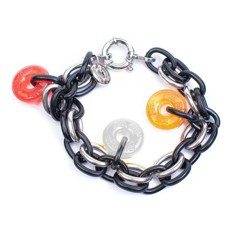 Bracelet Femme Folli Follie BA1B003SK-BNR Noir Acier inoxydable (23 cm) - Acheter à 9,38 € seulement chez Collector's Boutique