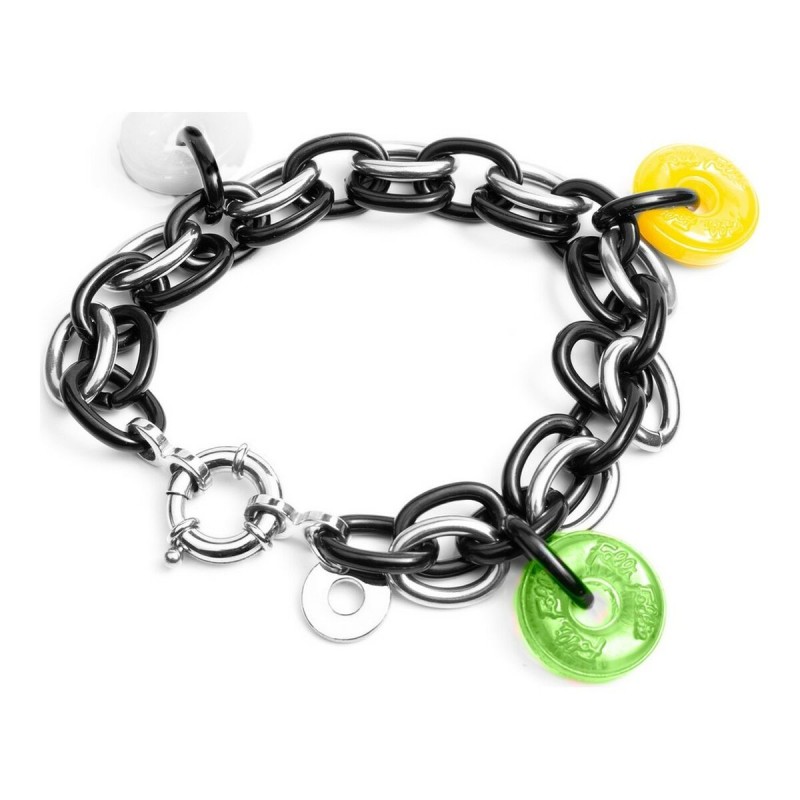 Bracelet Femme Folli Follie BA1B003SK-BVA Noir Acier inoxydable (23 cm) - Acheter à 9,38 € seulement chez Collector's Boutique