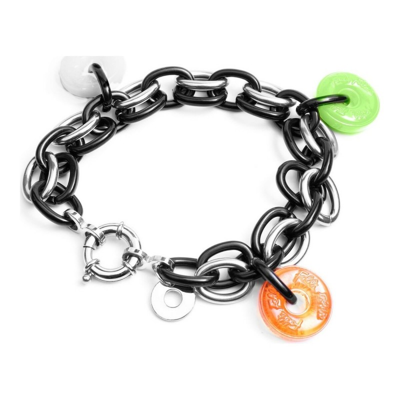 Bracelet Femme Folli Follie BA1B003SK-BVN Noir Acier inoxydable (23 cm) - Acheter à 9,38 € seulement chez Collector's Boutique