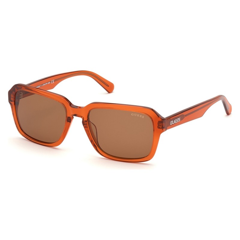 Lunettes de soleil Homme Guess GU82245542E Marron Orange (ø 55 mm) - Acheter à 40,24 € seulement chez Collector's Boutique