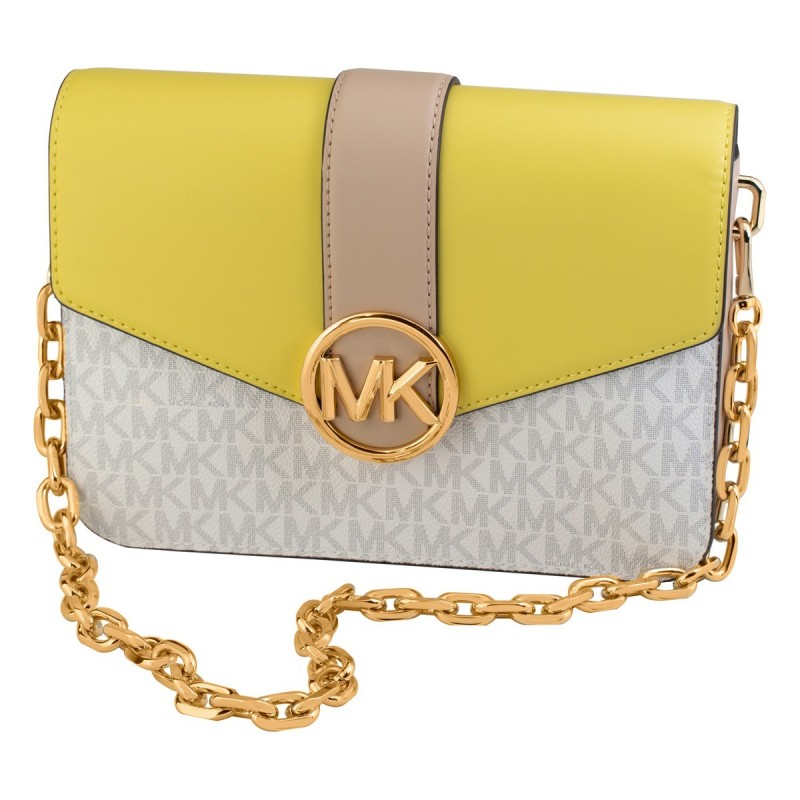 Sac-à-main Femme Michael Kors 35S2GNML6V-SUNSHN-MULTI Jaune (23 x 17 x 5 cm) - Acheter à 251,84 € seulement chez Collector's Bou