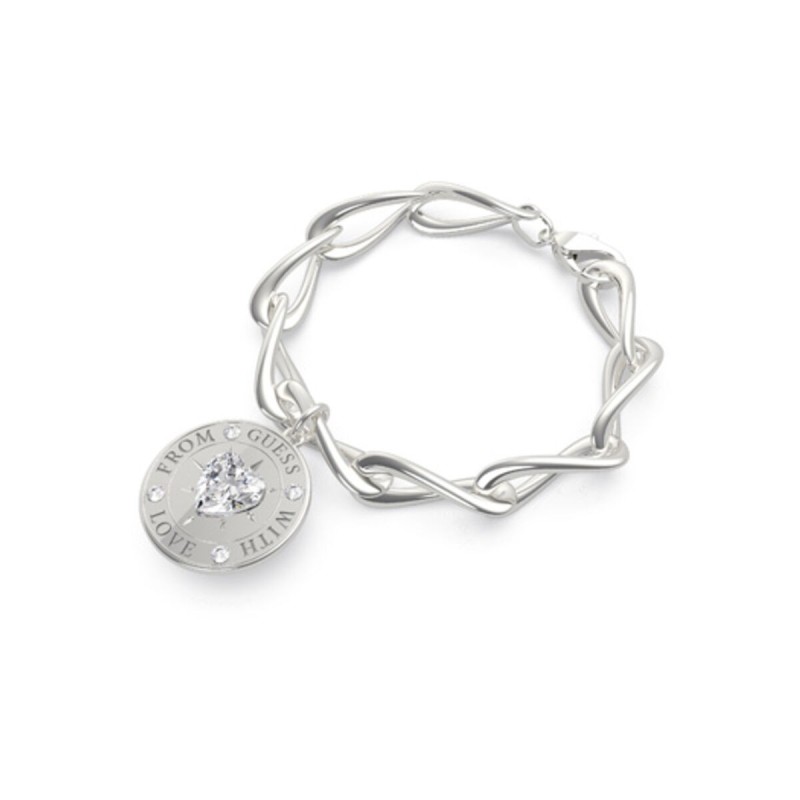 Bracelet Femme Guess UBB70003-S Argenté Acier inoxydable (22 cm) - Acheter à 27,78 € seulement chez Collector's Boutique