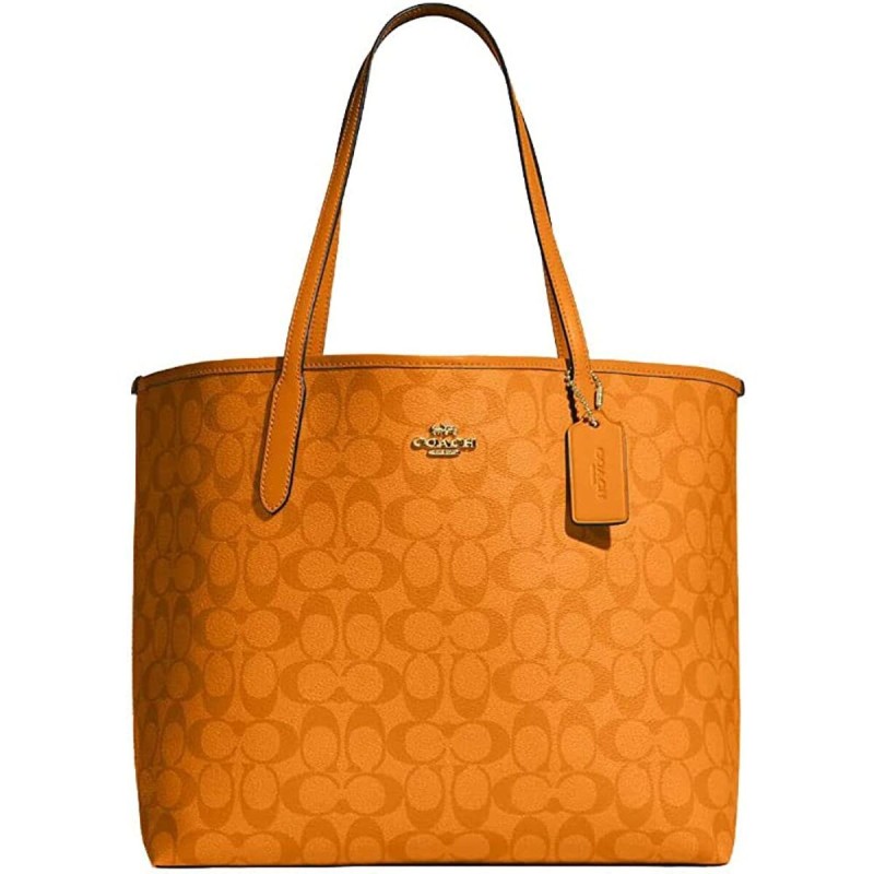 Sac-à-main Femme Coach CA157-IMNXU Orange (46 x 29 x 16 cm) - Acheter à 211,01 € seulement chez Collector's Boutique