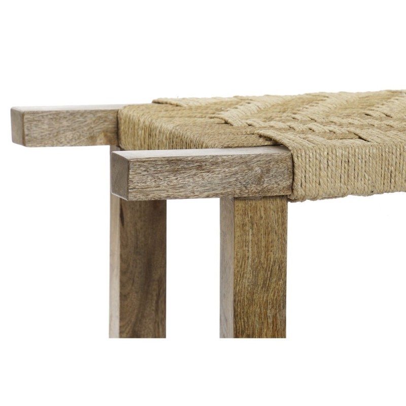 Banc DKD Home Decor Naturel Corde Bois de manguier - Acheter à 147,61 € seulement chez Collector's Boutique