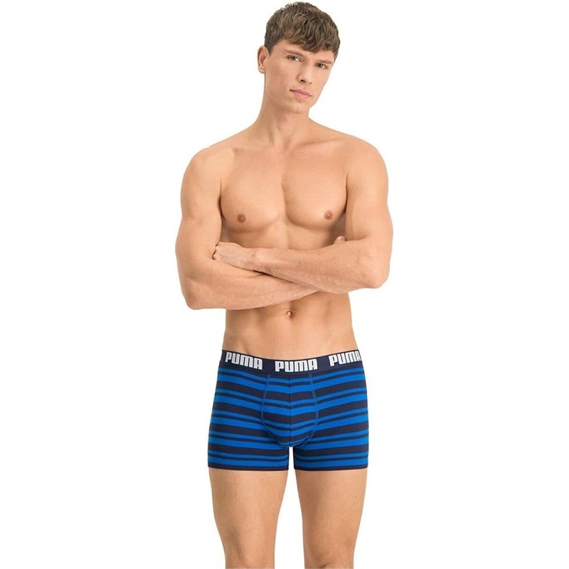 Boxer pour homme Puma Heritage Stripe Bleu (Reconditionné B) - Acheter à 14,03 € seulement chez Collector's Boutique