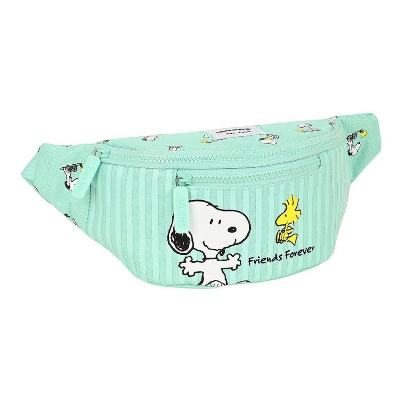 Sac banane Snoopy Friends forever Menthe (23 x 12 x 9 cm) - Acheter à 10,24 € seulement chez Collector's Boutique