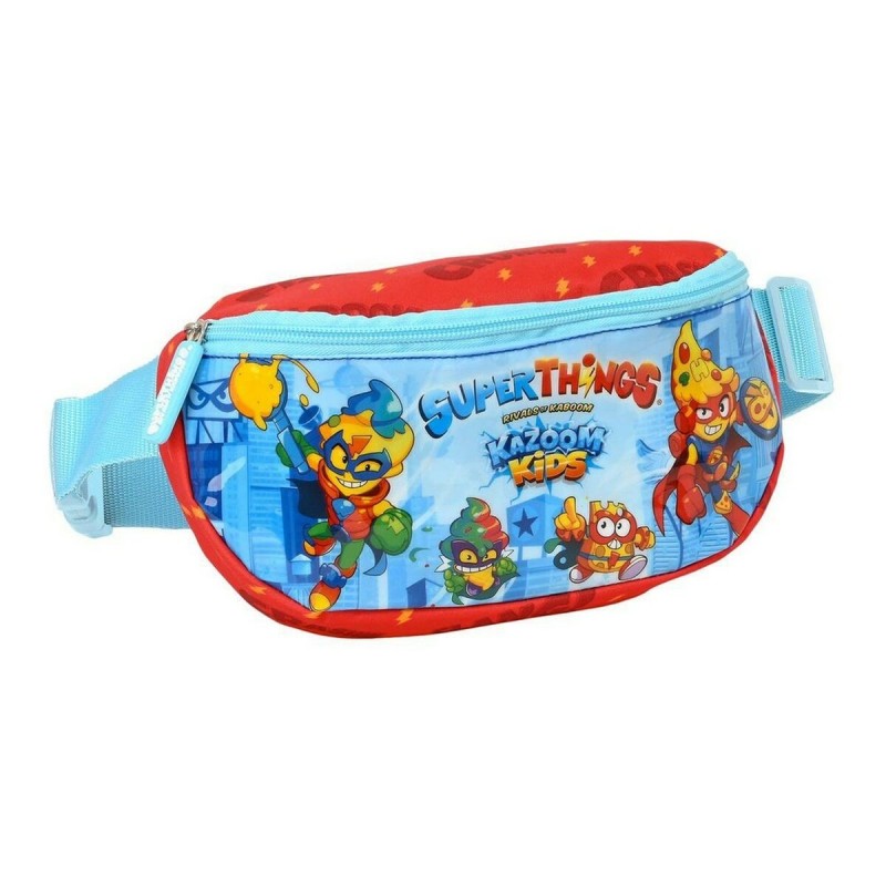 Sac banane SuperThings Kazoom Kids Rouge Bleu clair (23 x 14 x 9 cm) - Acheter à 7,39 € seulement chez Collector's Boutique