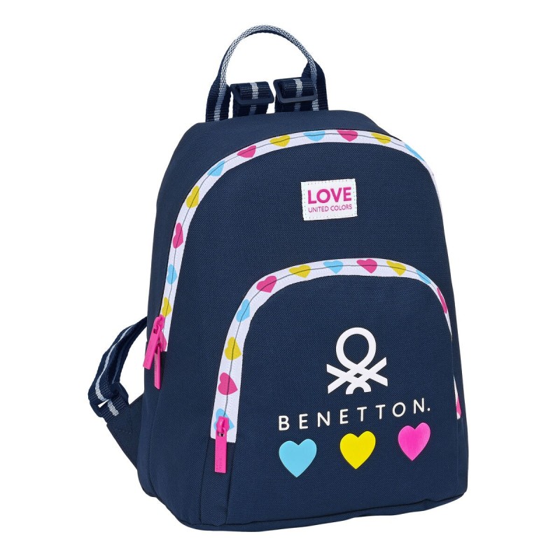 Sac à dos Casual Benetton Love Blue marine 13 L - Acheter à 24,28 € seulement chez Collector's Boutique