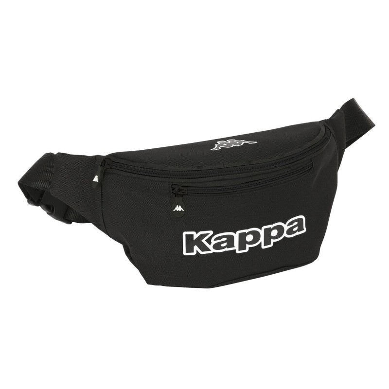 Sac banane Kappa Black Noir 23 x 12 x 9 cm - Acheter à 15,82 € seulement chez Collector's Boutique