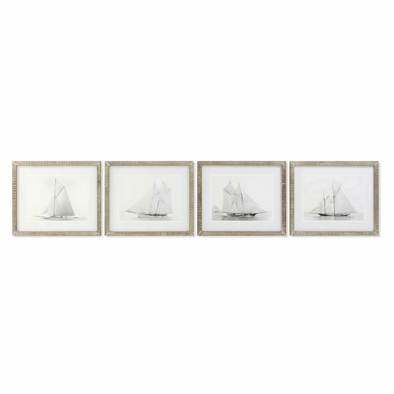 Cadre DKD Home Decor S3017834 Barco Voiliers (60 x 2 x 50 cm) (4 Unités) - Acheter à 136,55 € seulement chez Collector's Boutiqu