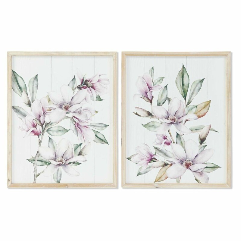 Cadre DKD Home Decor Fleurs (48 x 2 x 60 cm) (2 Unités) - Acheter à 43,46 € seulement chez Collector's Boutique