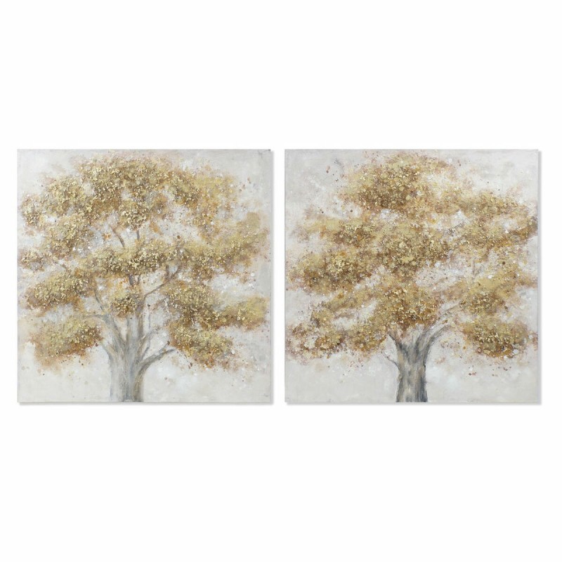 Cadre DKD Home Decor S3017874 Toile Arbre (100 x 3,8 x 100 cm) (2 Unités) - Acheter à 158,12 € seulement chez Collector's Boutiq