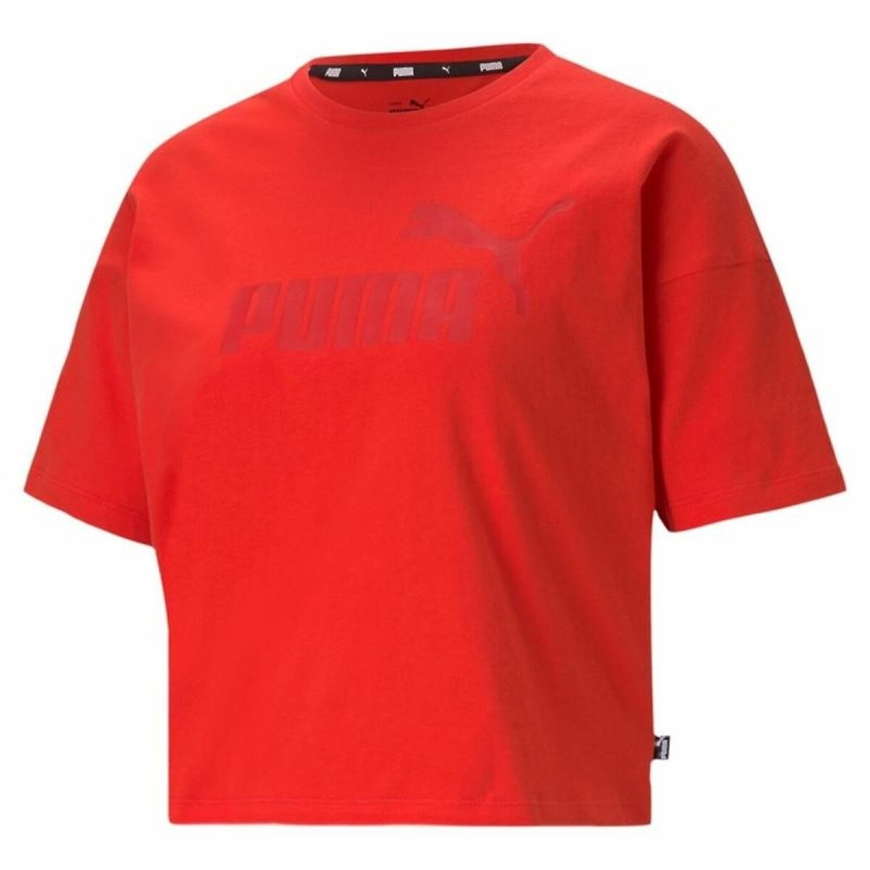 T-shirt à manches courtes femme Puma Essentials Logo Rouge - Acheter à 16,87 € seulement chez Collector's Boutique