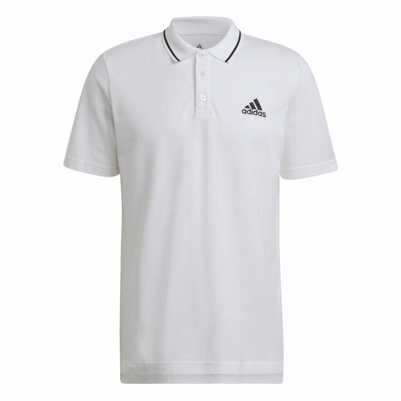 Polo à manches courtes homme Adidas Aeroready Essentials Piqué Small Logo Blanc - Acheter à 32,64 € seulement chez Collector's B