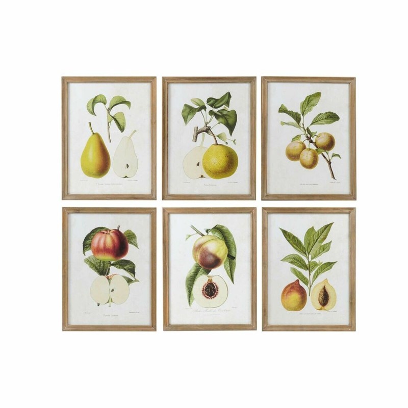 Cadre DKD Home Decor Moderne Fruits (6 Unités) (45 x 2 x 60 cm) - Acheter à 203,51 € seulement chez Collector's Boutique