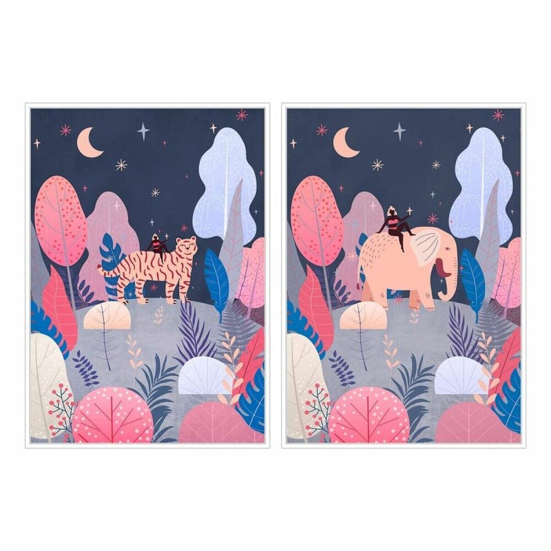 Cadre DKD Home Decor Arbres (53 x 4,3 x 73 cm) (2 Unités) - Acheter à 54,68 € seulement chez Collector's Boutique