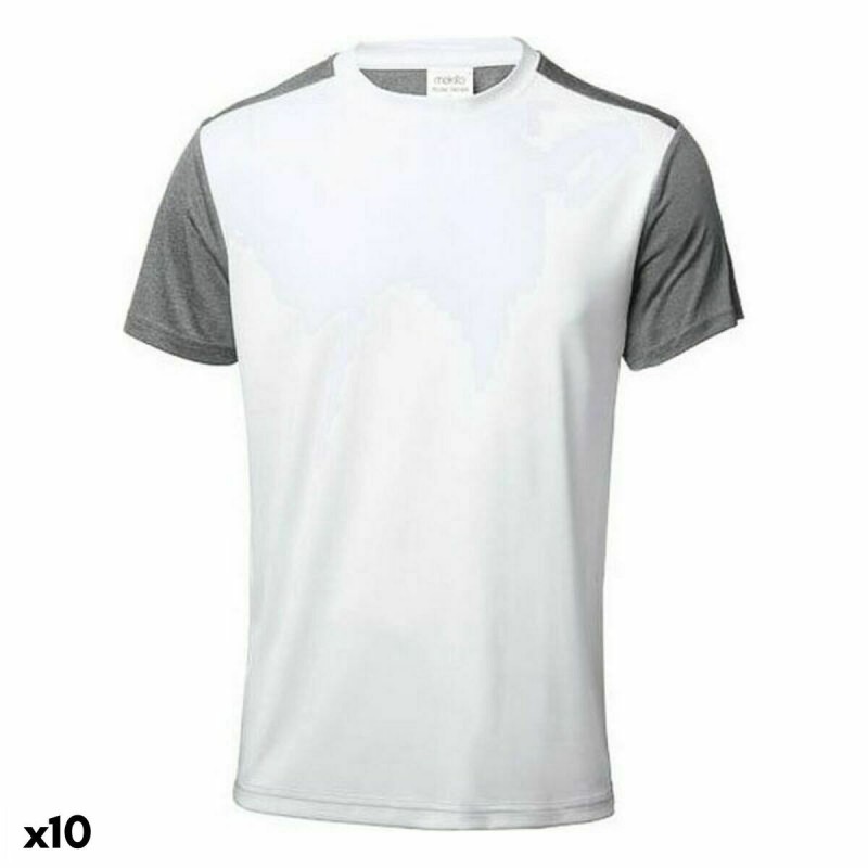 T-shirt à manches courtes homme 146459 Blanc (10 Unités) - Acheter à 28,74 € seulement chez Collector's Boutique