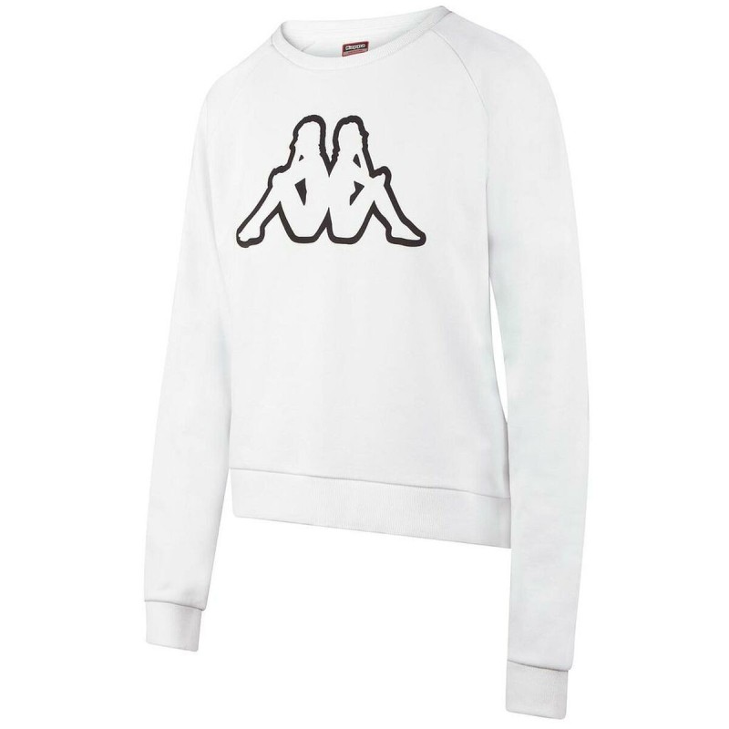 Sweat sans capuche femme LOGO TAPE DEWEL Kappa Blanc - Acheter à 28,18 € seulement chez Collector's Boutique