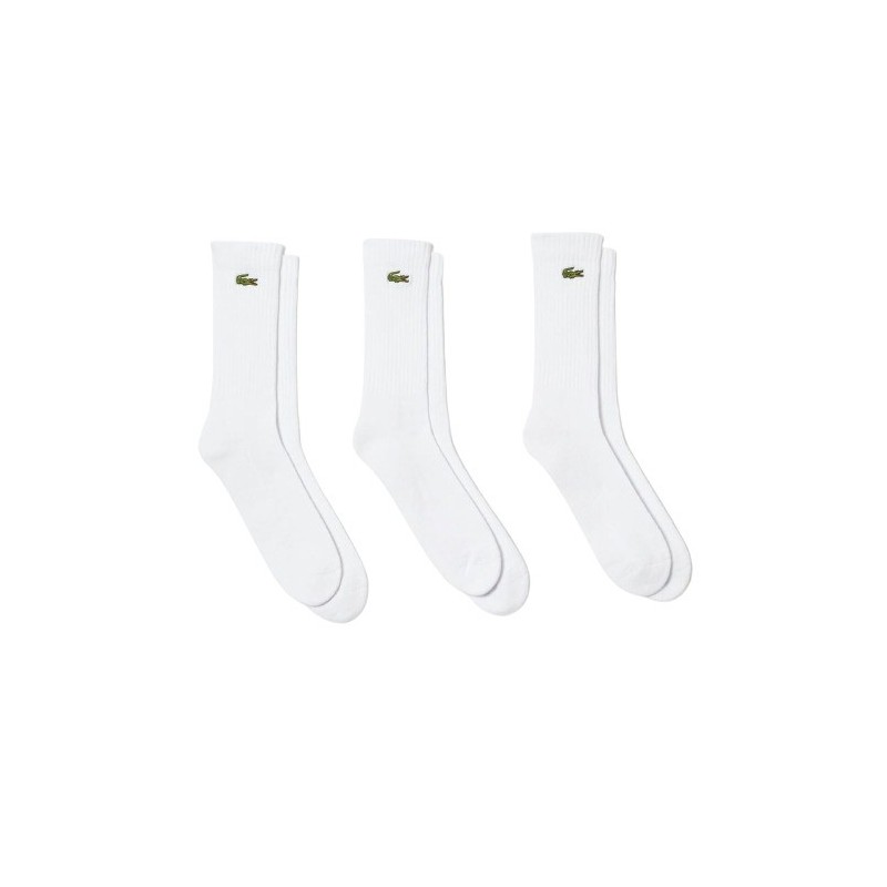 Chaussettes Lacoste Sport 3 Unités Blanc - Acheter à 32,57 € seulement chez Collector's Boutique