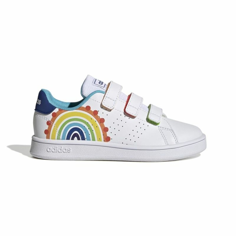 Chaussures de Sport pour Enfants Adidas Advantage Lifestyle Court Blanc - Acheter à 34,37 € seulement chez Collector's Boutique