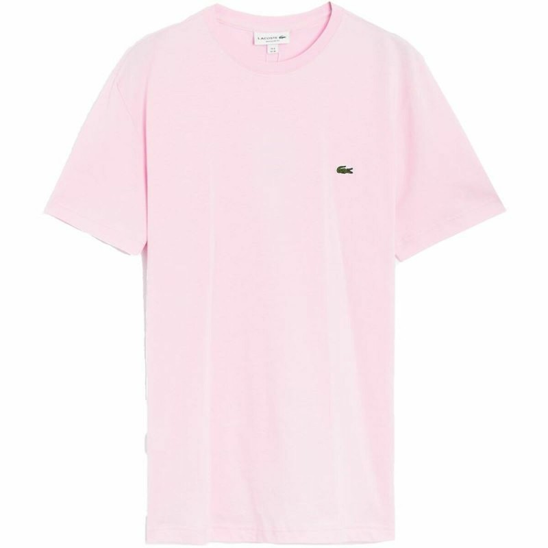 T-shirt à manches courtes homme Lacoste Coton Rose - Acheter à 41,47 € seulement chez Collector's Boutique