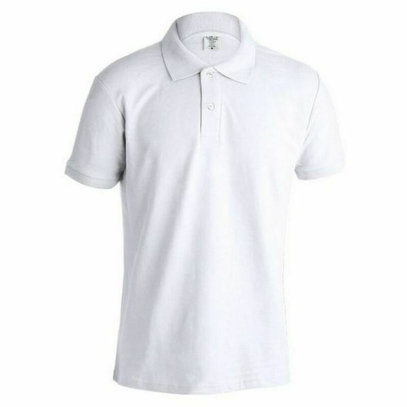 Polo à manches courtes homme 145862 Blanc 100 % coton (10 Unités) - Acheter à 48,66 € seulement chez Collector's Boutique